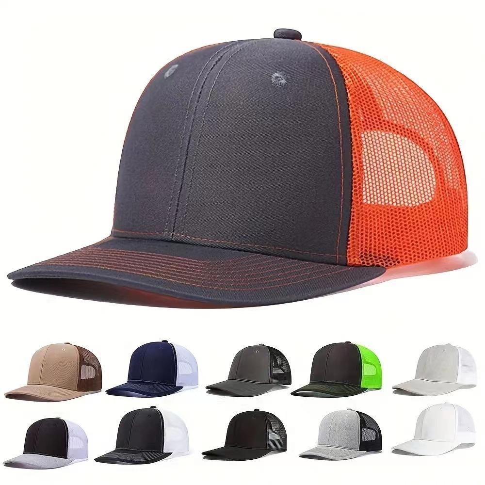 New Unisex Trucker Hat Slight Curved Style Baseball Cap Men Women Casual Breathable Summer Cap