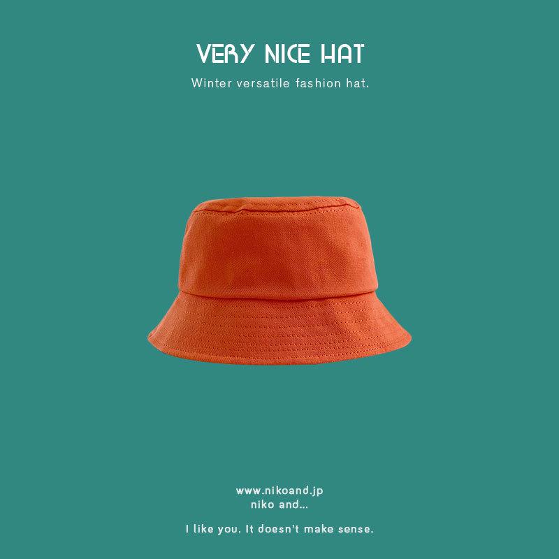 2023 Корейский стиль однотонная рыбацкая шляпа для женщин и мужчин: Маленькая окружность головы, универсальная, идеально подходит для лета и осени