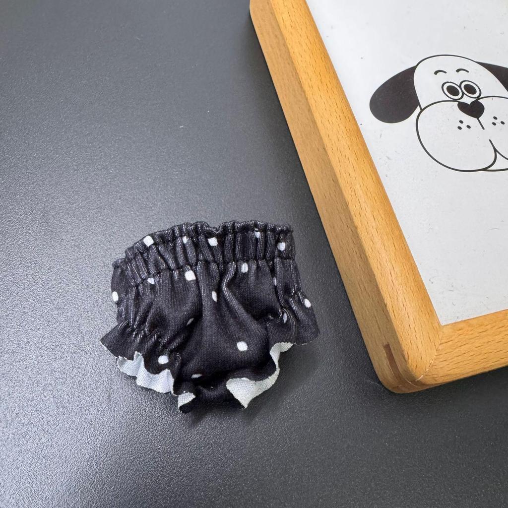 Одежда для кукол Лабубу: Хлопковые брюки и аксессуары для кукол 13-23 см, включая нижнее белье с принтом ладошки и собаки.