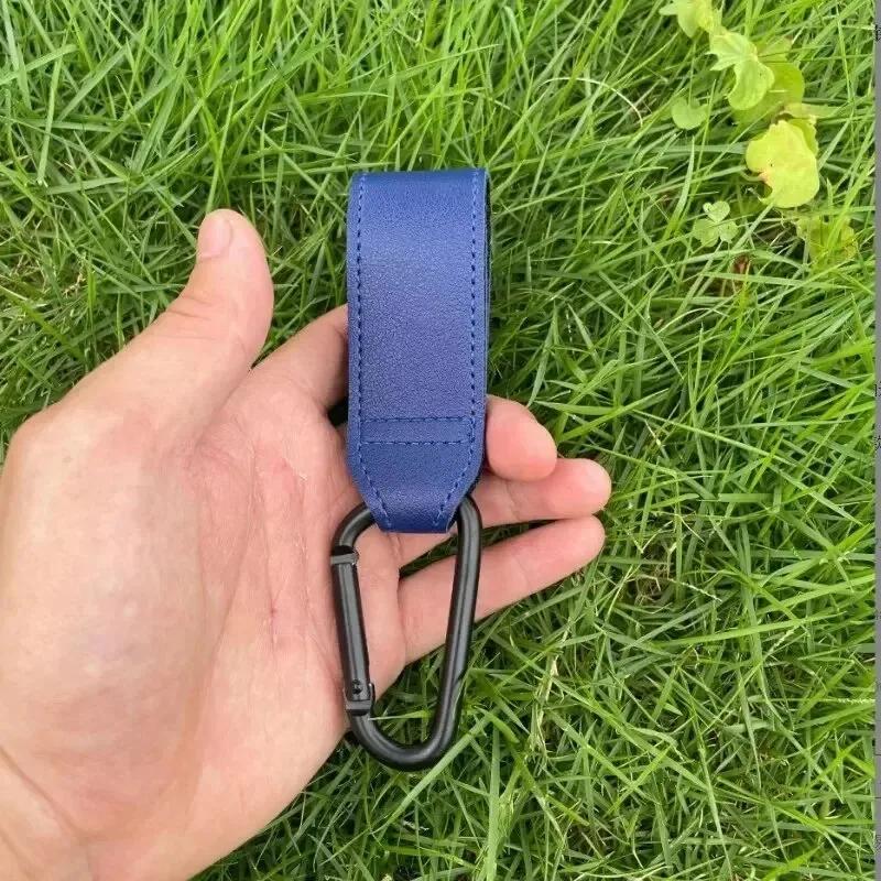 2Pcs Leather Cart Hooks Baby Stroller Hook PU Adjustable Pram Hook Organizer Diaper Bag Hanger Children Travel Accessories 2026