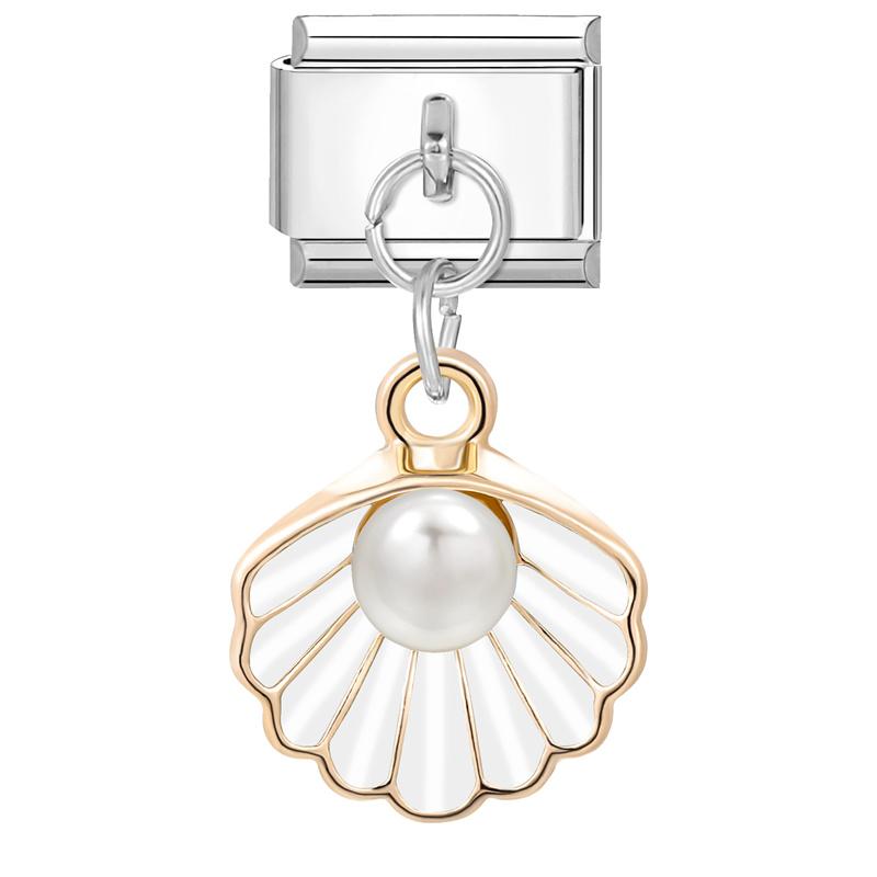 Модные цветы Глаза дьявола Сердце Бабочка Вишня Итальянские шармы из нержавеющей стали Подходят для браслета 9 мм Циркон DIY Изготовление Подарки