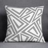 Gray Low White Flower Pattern Home Decoration Pillowcase Square Pillowcase Home Office Decoration Cushion Cover