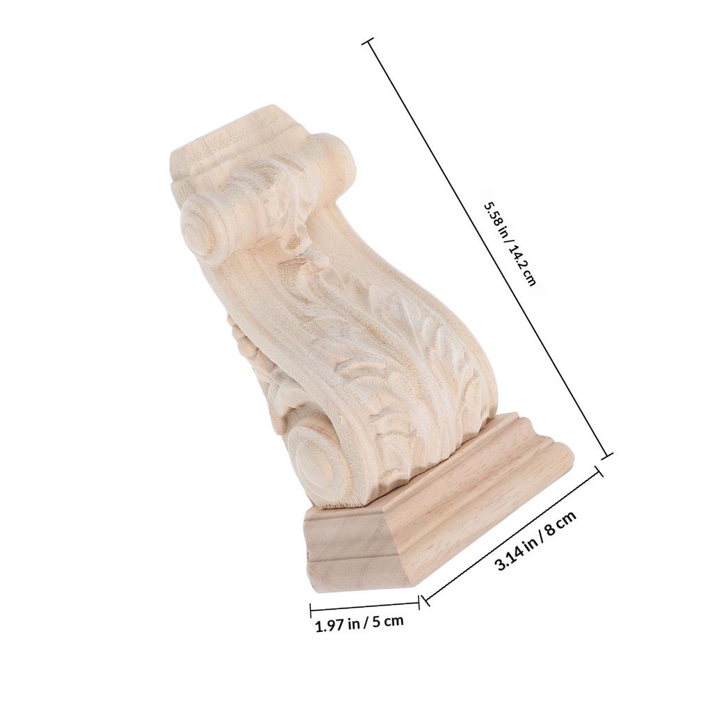 Wooden Corbel Large Carved Unfinished For Countertop Support Shelf Decor Rustic Home Decoration European Style Corbel