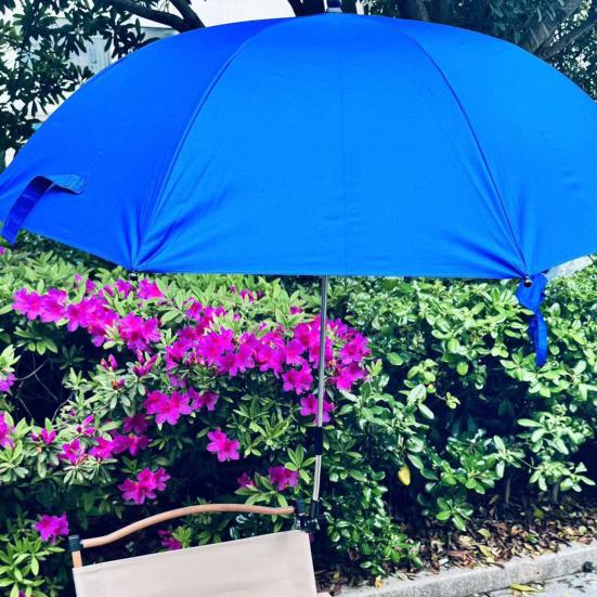 Chair Umbrella with Clamp Portable Adjustable UV Protection Waterproof Outdoor Camping Fishing Garden Backyard Patio Beach Chair Umbrella Parasol