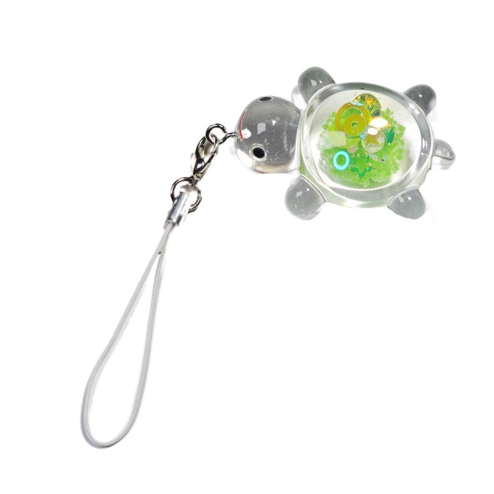 Прозрачный брелок для телефона в виде черепахи, подвеска, подвеска, маленькая черепаха, ремешок для телефона, подарок для девочки