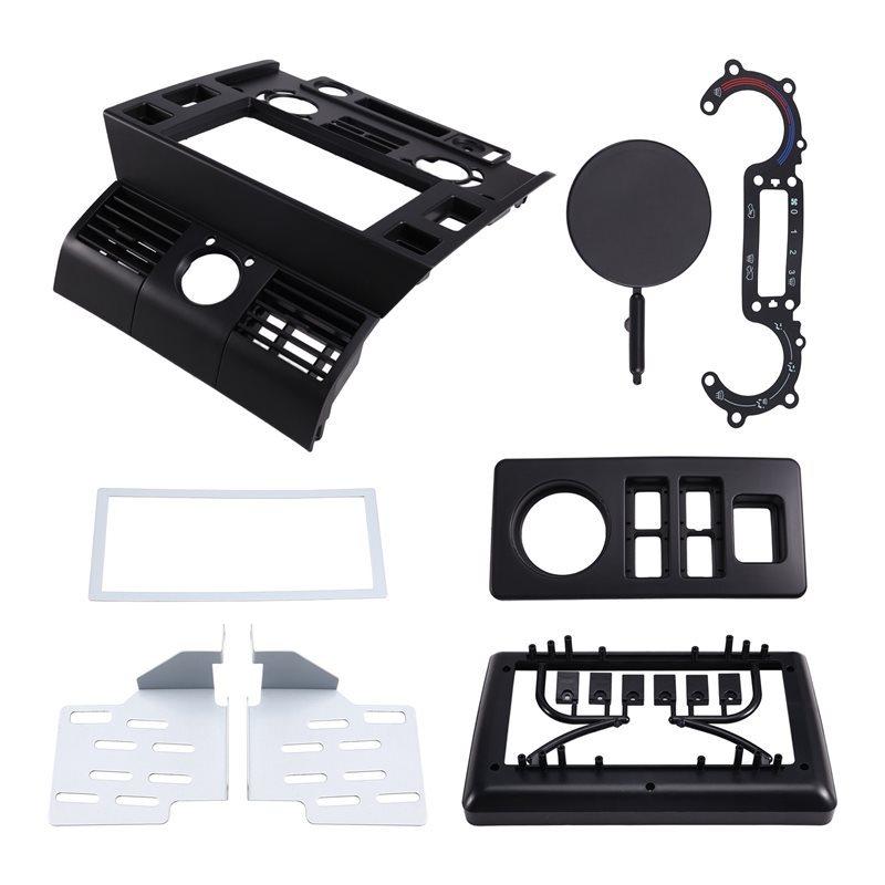 Efficientt-9 Inch Double Din Stereo Dash Kit For Land Rover Defender 2007-2016 Radio Panel Fascia Plate