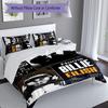 3pcs Custom Name Billie Eilish Set,Includes 1 Duvet Cover and 2 Pillowcases,All-season Bedroom Decor