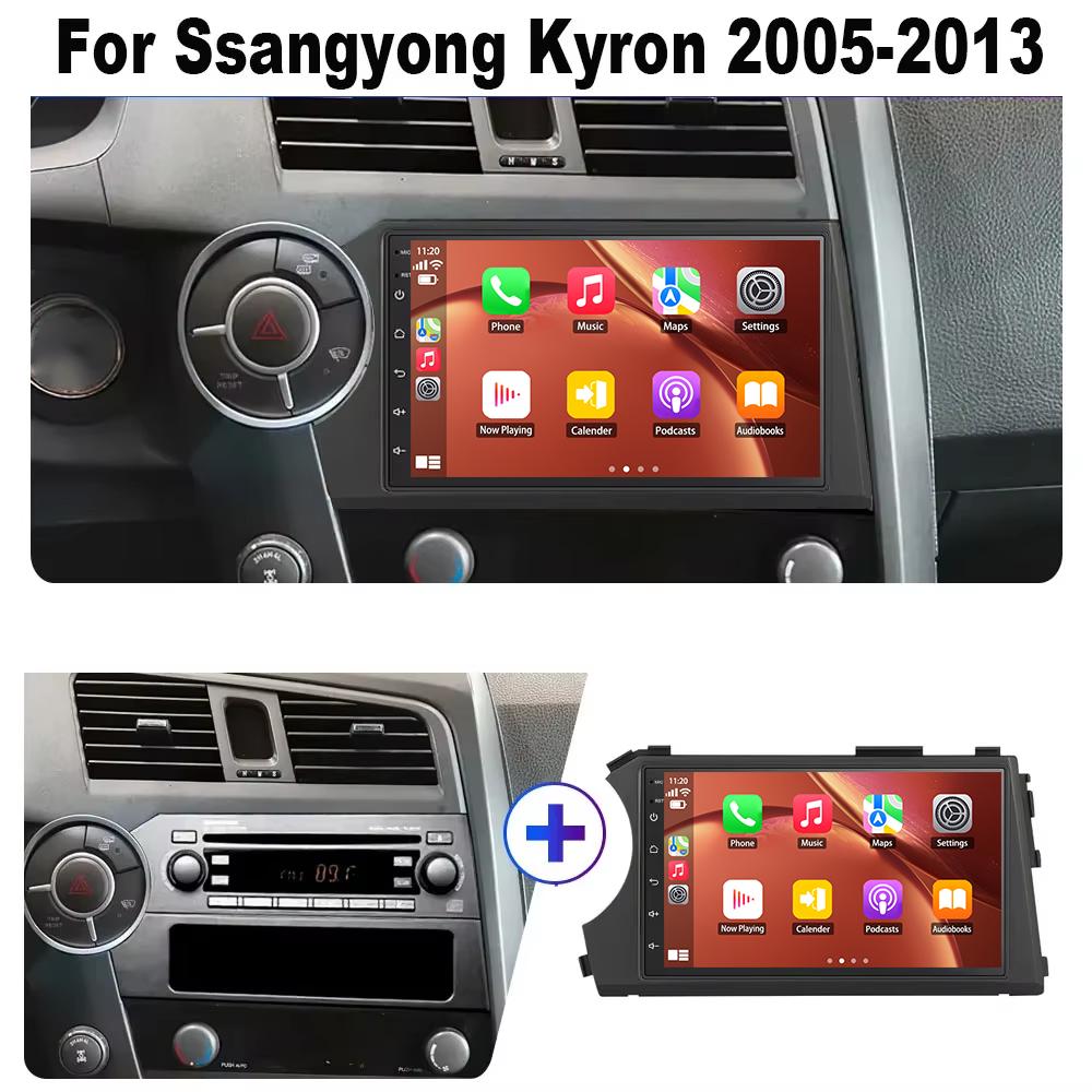 Автомобильное радио Android для SsangYong Kyron Actyon 2005 - 2013 GPS-навигация стерео Авто Wifi Мультимедийный плеер Bluetooth 2din BT