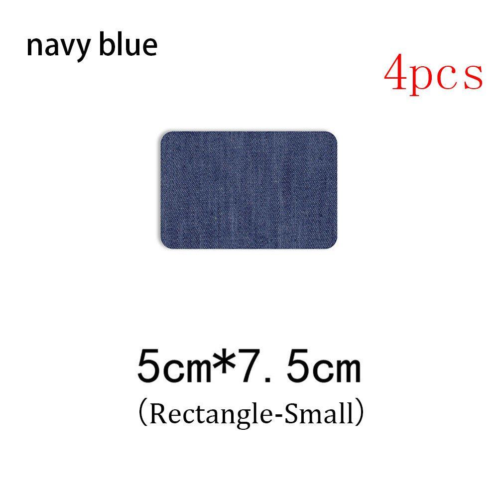 4Pcs New Applique Pants Knee Elbow Jeans DIY Iron-on Fabric Patch