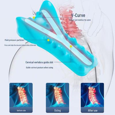 Эргономичная подушка для массажа шейного отдела позвоночника и шеи