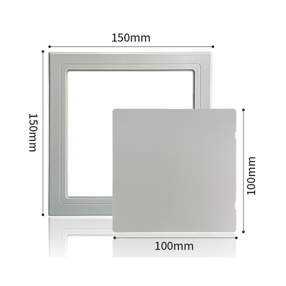 Inspection Port Self-adhesive Access Panel Door White Plastic Inspection Hole Removable Hinged Access Hatch Doors Wall Ceiling
