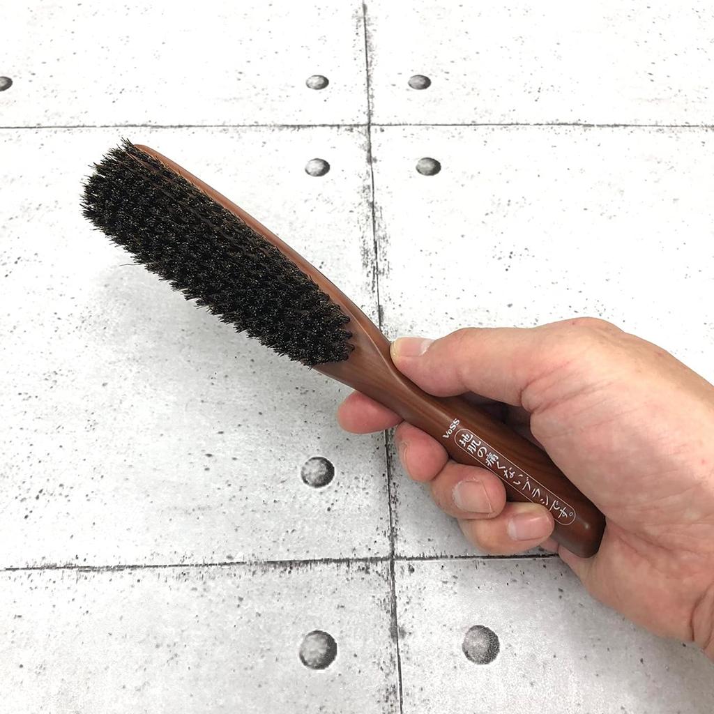 Vess Сделано в Японии Профессиональная Натуральная Щетина Мягкая к Коже Головы JI15 Расческа, Производитель, 100% Щетина, Кожа Головы, (набор)