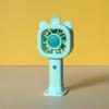 Mini Handheld Cartoon Crown Bear USB Rechargeable Three-Speed Portable Fan