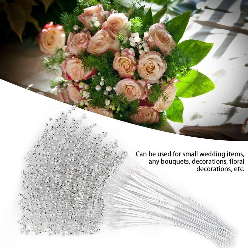 100pcs ABS Material Pearl Sticks 3mm Bead DIY Accessories String Pearls  Wedding Party