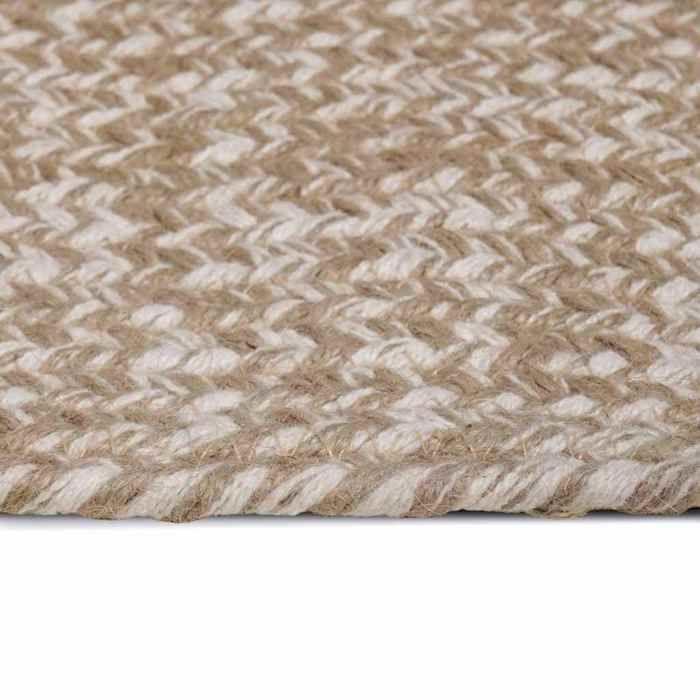 Maison Exclusive - Tapis de zone Naturel et Blanc 200 x 290 cm Jute
