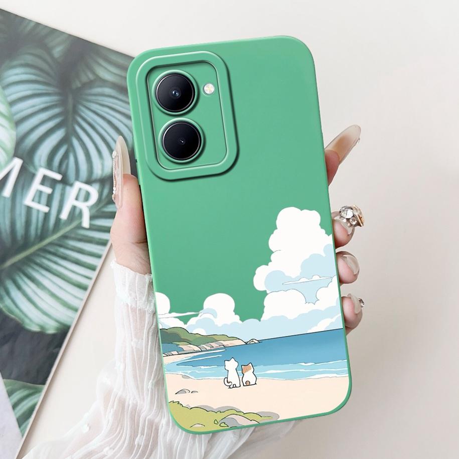 For Realme 10 Pro Plus Case Fashion Flower Matte Silicone Soft Phone Cover For Realme 10 Pro Realme10 Funda Cases RMX3630 Bumper