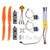 A2212 1400KV Brushless Motor 30A ESC SG90 9G Micro Servo 8060 Propeller for RC Plane(1400KV Motor