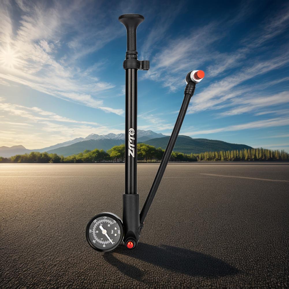 Велосипедный насос 300 PSI с манометром, насос для амортизатора горного велосипеда, клапан Schrader, насос для шин велосипеда для передней вилки и заднего амортизатора