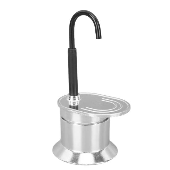 Single Tube Moka Pot 1 Cup 50ML Italian Coffee Maker Portable Coffee Brewer for Outdoor Parties Travel Camping