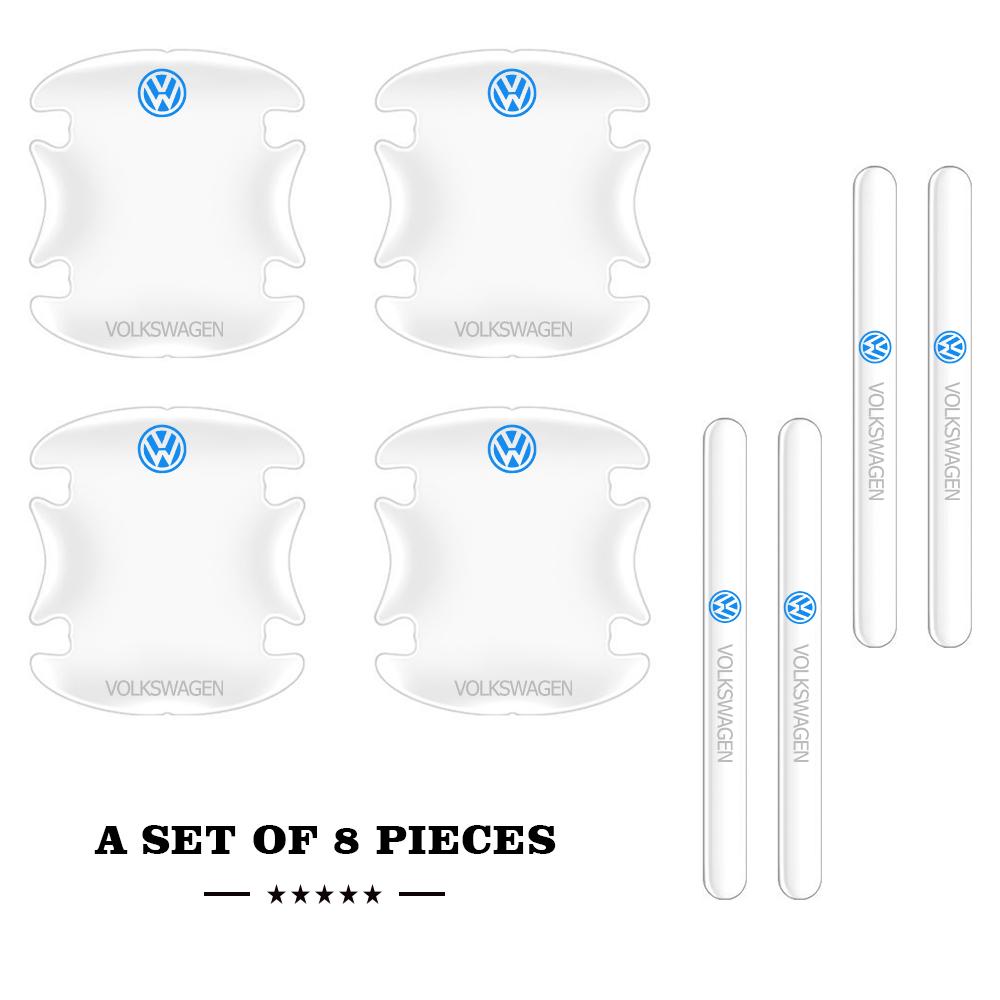 PCVHD1 New Car Door Bowl Handle Protector Stickers Transparent Anti-scratch Film For VW Polo Jetta Passat Golf Tiguan Touran Beetle