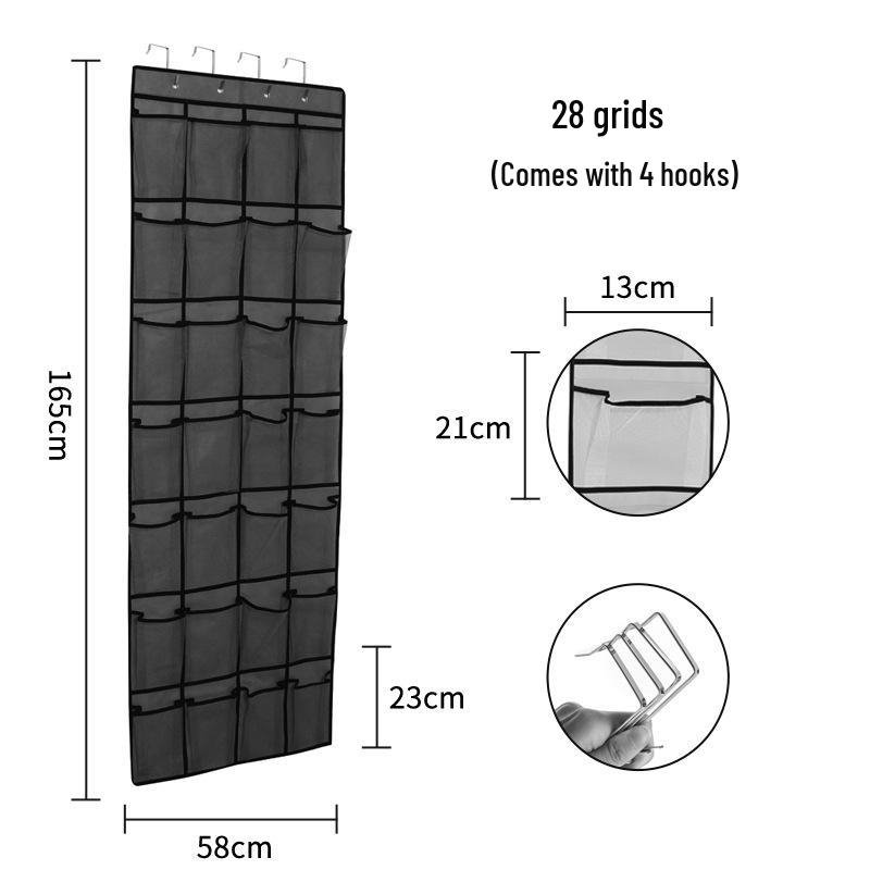Наддверная сумка-органайзер для обуви на 35 отделений с крючками