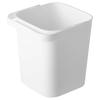 Yamazaki Tower Bucket with Lid, 12L, White, Approx. W27.5 X D26.5 X H28cm, Square, with Handle, Storage Box, 4208