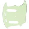 Musiclily Pro 12-Hole Mustang-Style Pickguard for Fender American Mustang Electric Guitar, Mint Green, 3-Piece Set