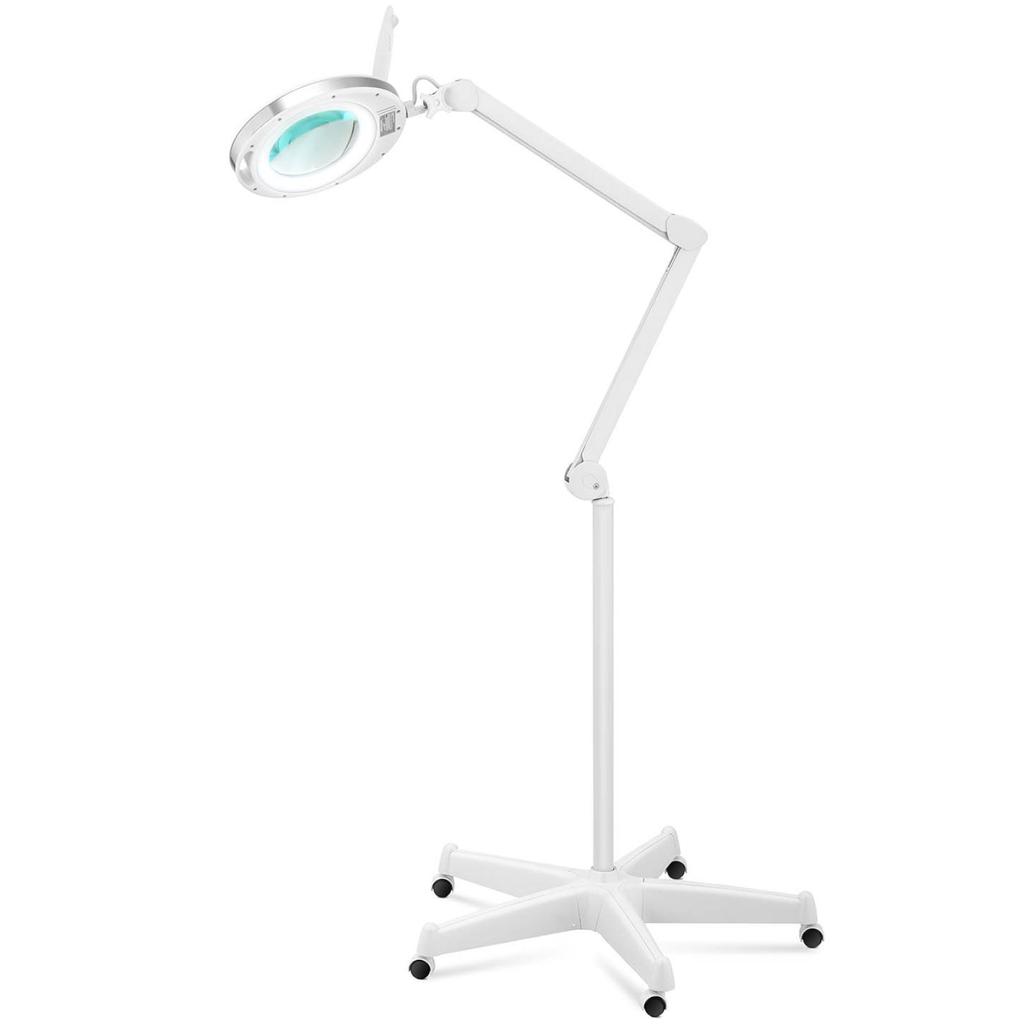 Cosmetic Magnifying Glass Lamp With Mobile Magnifying Glass 5 Dpi 60X Led Diameter 127 Mm