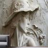 Современный рельеф красота чучело фотообои гостиная телевизор диван фон декор настенная роспись