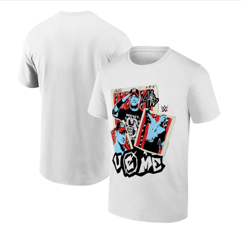 Summer New WWE Men's Black John Cena Farewell Tour 2025 Las Vegas T-Shirt Street Party Plus Size Men's and Women's Tops T-Shirt