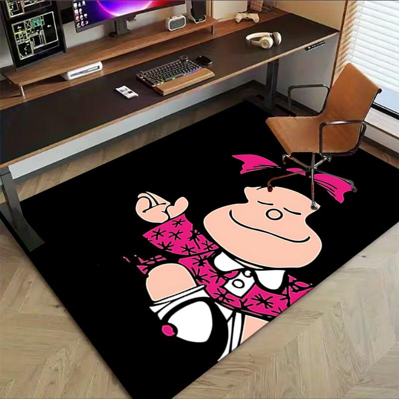1pc Mafaldas Adventures Comics Carpet for Playroom Bedroom Living Room Sofa Home Decor,kids Game Area Rug Non-slip Floor Mat Y73031