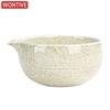 Matcha Grey Green Ceramic Matcha Bowl Large Capacity High Temperature Resistant Tea Salad Soup Bowl Smooth Green Tea Maker Cup