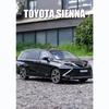 1:24 масштаба Toyota Sienna MPV, модель автомобиля из сплава, литье под давлением, металлическая игрушка, модель коммерческого автомобиля, имитация звука, свет, коллекция, детские подарки