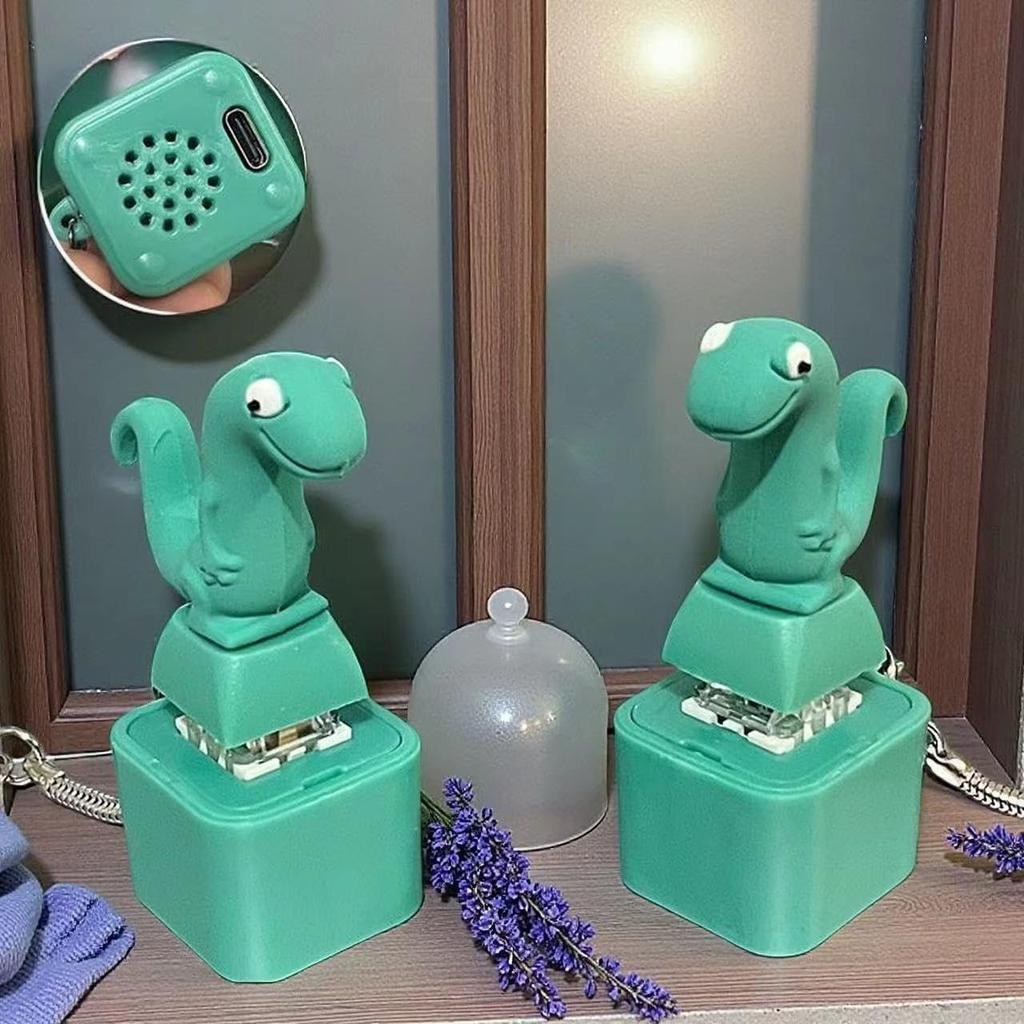 Lizard Button ,Rechargeable Animal with Sound and Colorful Lights,Fidget Toys Adults Anxiety Relief