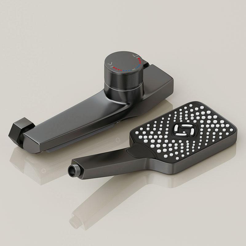 Набор смесителей для ванны «водопад», ручная душевая лейка, настенный латунный смеситель для ванны, смеситель для горячей и холодной воды