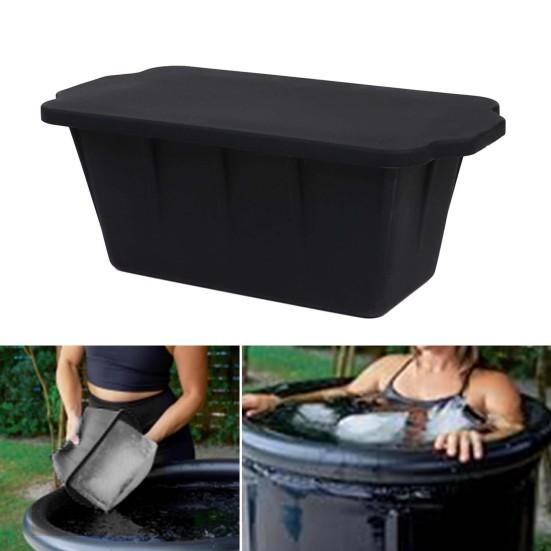 Силиконовая форма для кубиков льда, многоразовый большой лоток для кубиков льда для кулеров, поездок на пляж, формочки для блоков льда для морозильной камеры, аксессуары для ледяной ванны