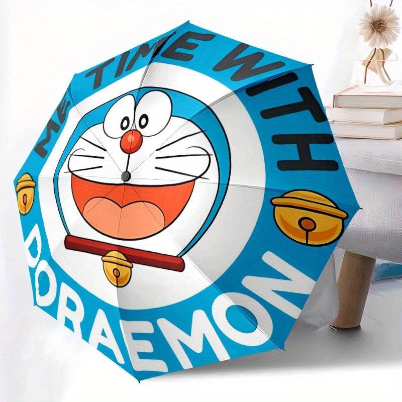 Автоматический складной зонт Doraemon Me Time с прочным железным каркасом, портативный компактный дорожный зонт для всесезонного использования, вечеринок 0807055