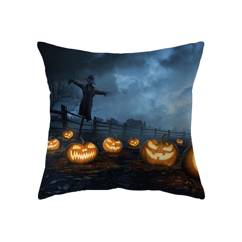 Ужас Хэллоуин Тема Ужас Тыква Волшебник Принт Шаблон Чехлы для подушек Главная Гостиная Диван Украшение Подушка Наволочка