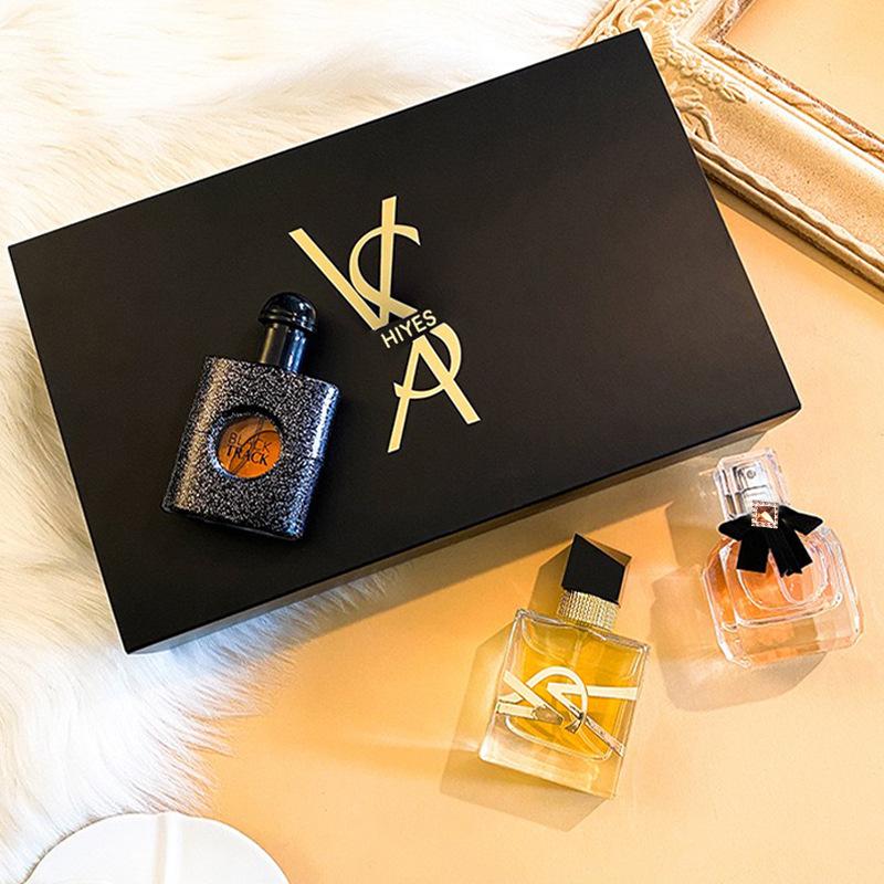 Women's Perfume Gift Set 3-Piece Set: Long-lasting Fragrance, Reverse Black Hair, Fresh and Natural
