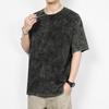 Washed T-shirt, Men's Summer Trend, Men's Pure Cotton Casual American Round Neck Clothing, Men's Short Sleeved T-shirt