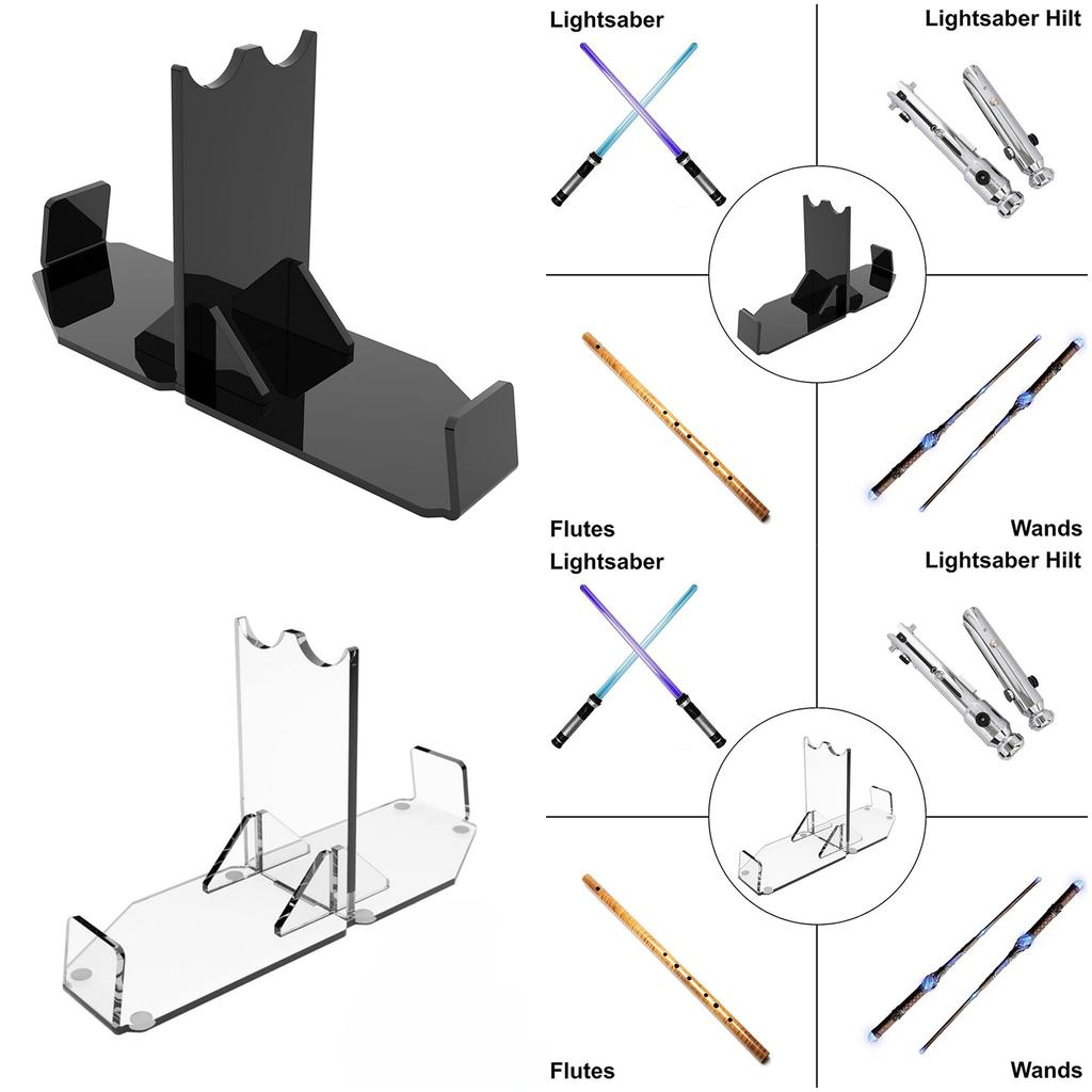 Прозрачная акриловая подставка Витрина Защитите свое оружие с двойной заточкой Подставка для демонстрации мечей Держатель Легкая настольная стойка