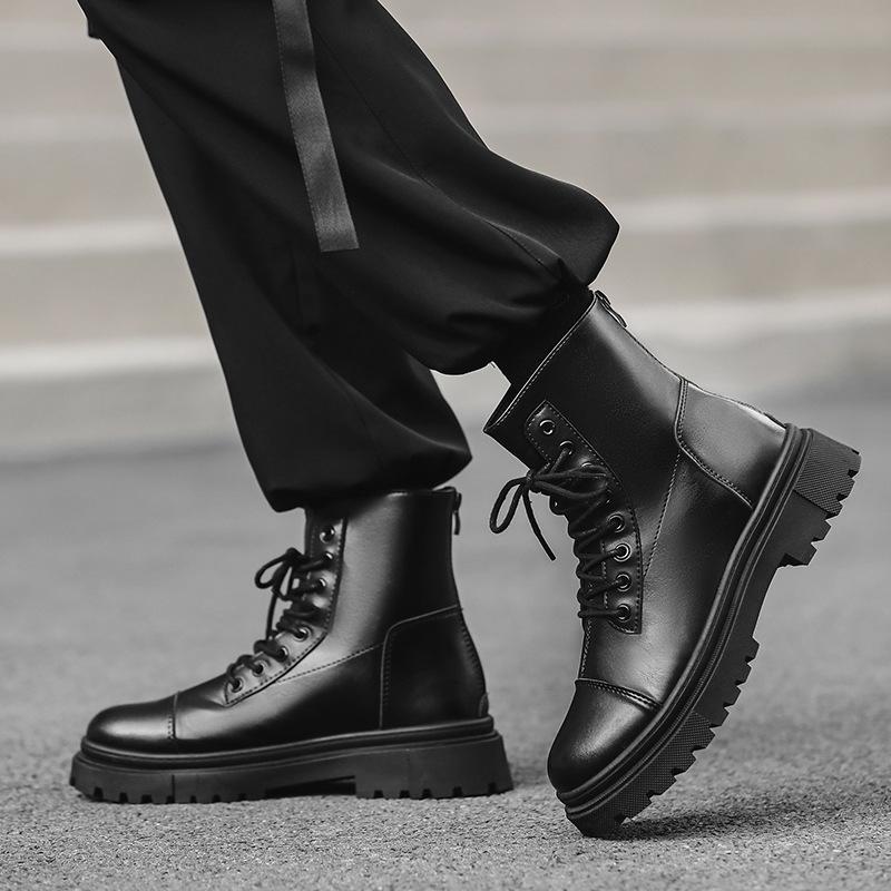 New Martin boots Men's platform locomotive boots British style men's boots Outdoor casual tooling boots