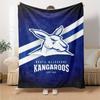 North Melbourne Print Flannel Blanket High Quality Warm Comfortable Cover for All Seasons Perfect for Gifts Home Decor