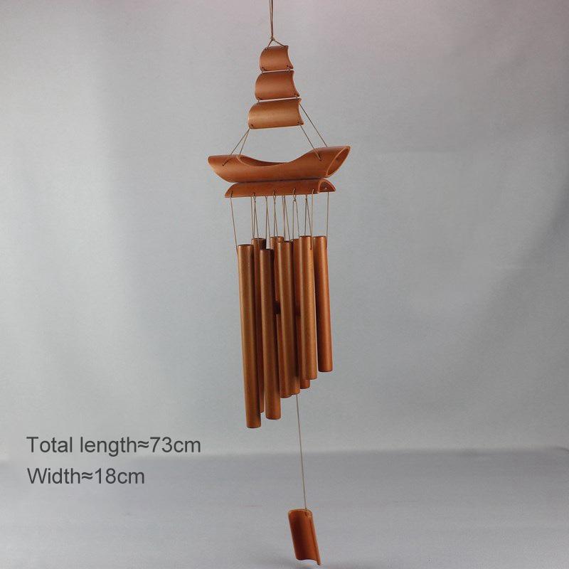 Handmade Antique Tubes Bell Bamboo Wind Chimes Pendant Balcony Outdoor Yard Garden Home Decor Windchime Wall Hanging Crafts