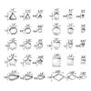 30pcs Stainless Steel Metal Cookie Cutters Box Packed Mini Cookie Cutters  For Kids Baking