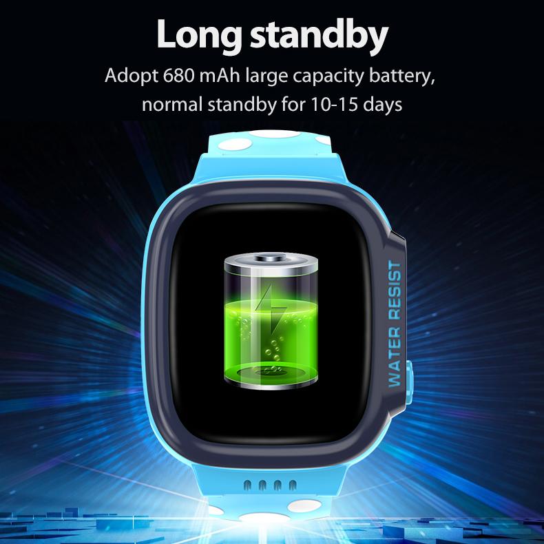 696 Y92 Детские умные часы с экраном 1,44 дюйма, позиционирование фунтов, Gprs, водонепроницаемые, Po Music, Sos Call, анти-потерянные часы, детские часы