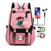Anime Backpack Bags Large Capacity Manga To Travel Daily Girls Bookbags Demon Slayer Nezuko Kawaii Cartoon School Bag for Adults