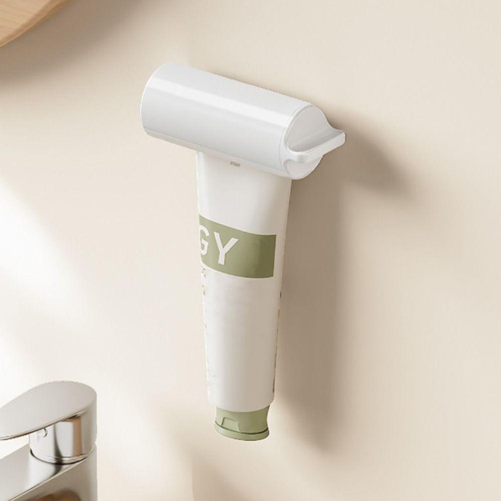White Toothpaste Squeezer Plastic Toothpaste Dispenser Holder Toothpaste Clip  for Bathroom