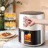 Электрическая аэрофритюрница Midea с антипригарной формой для выпечки, функцией легкого дыма, аппаратом для приготовления картофеля фри (модель: MF-KZE459X9BD)