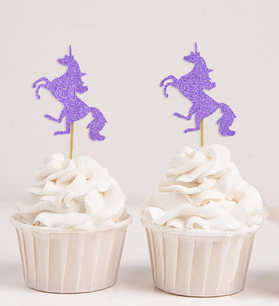 Дарлинг Сувенир| Топперы для кексов с единорогом| День Рождения Свадьба Залив Душ Десертные Украшения - Пакет